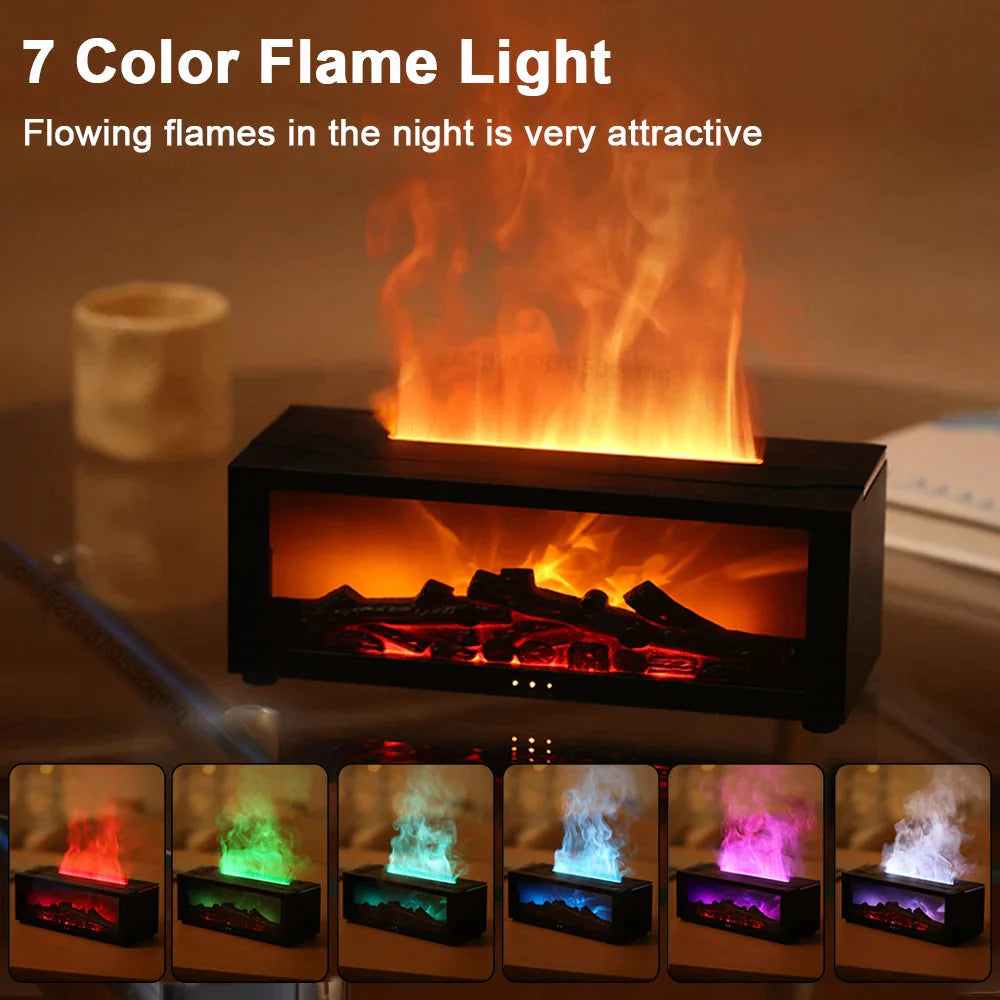 Flame Aromatherapy Machine Colorful Essential Oil Diffuser