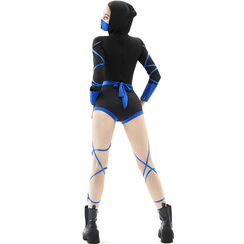 Women Sexy Ninja Costume Anime Dragon Samurai Ninja Cosplay Jumpsuit Uniform Sexy Suit Female Adult Halloween costume