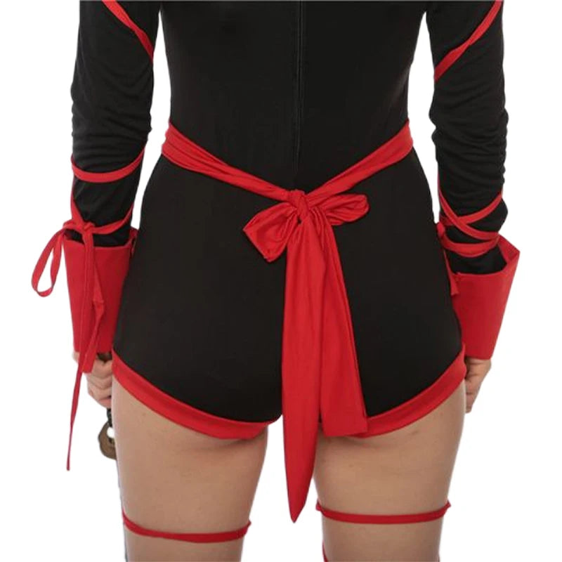 Women Sexy Ninja Costume Anime Dragon Samurai Ninja Cosplay Jumpsuit Uniform Sexy Suit Female Adult Halloween costume